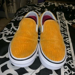 Yellow Corduroy Vans